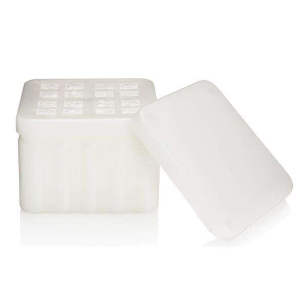 Dispenser Cotton Pellet Temple Marbleized Plastic Clear With Pellets Each